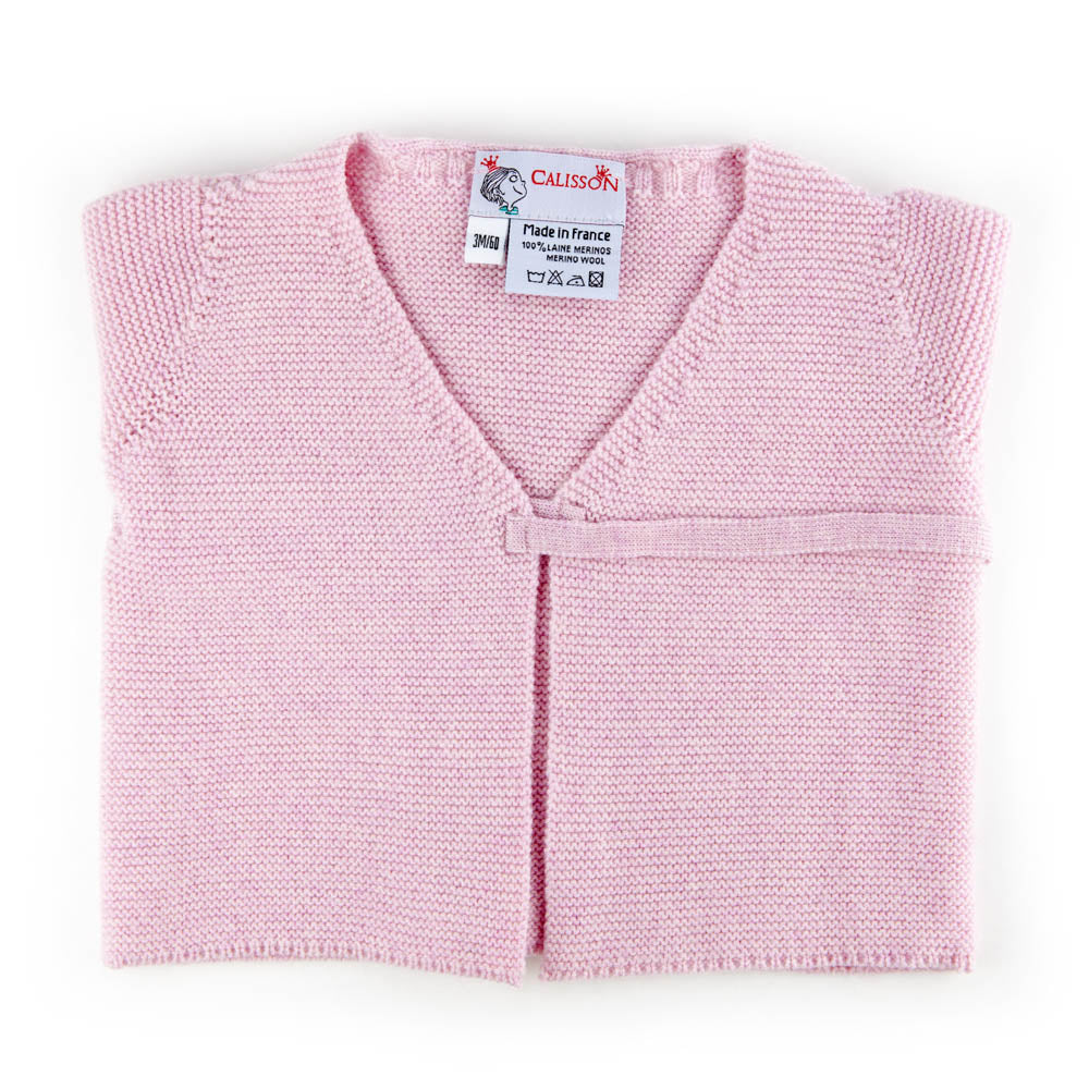 Little Royals Baby the Tie-Front Sweater - Pink