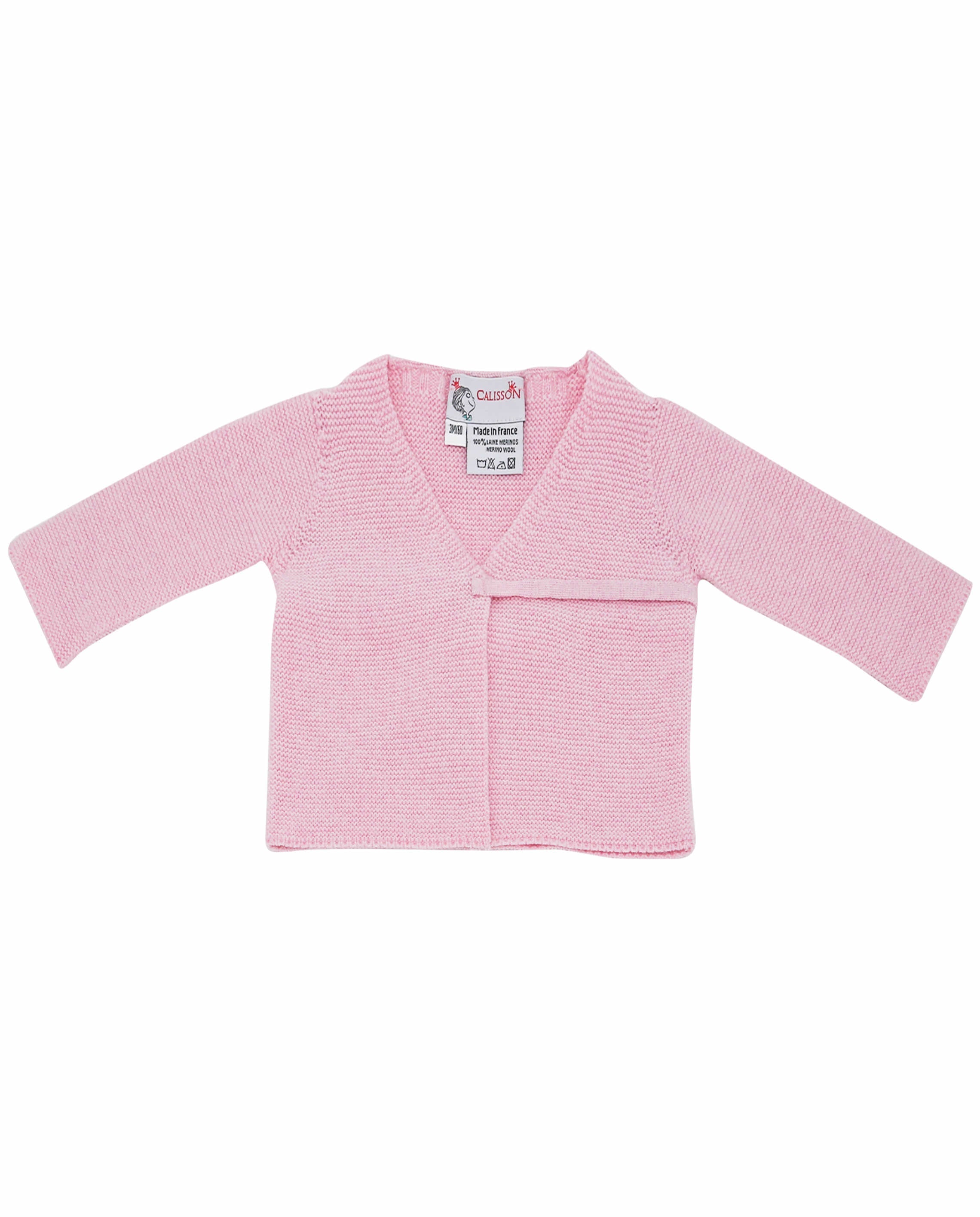 Little Royals Baby the Tie-Front Sweater - Pink