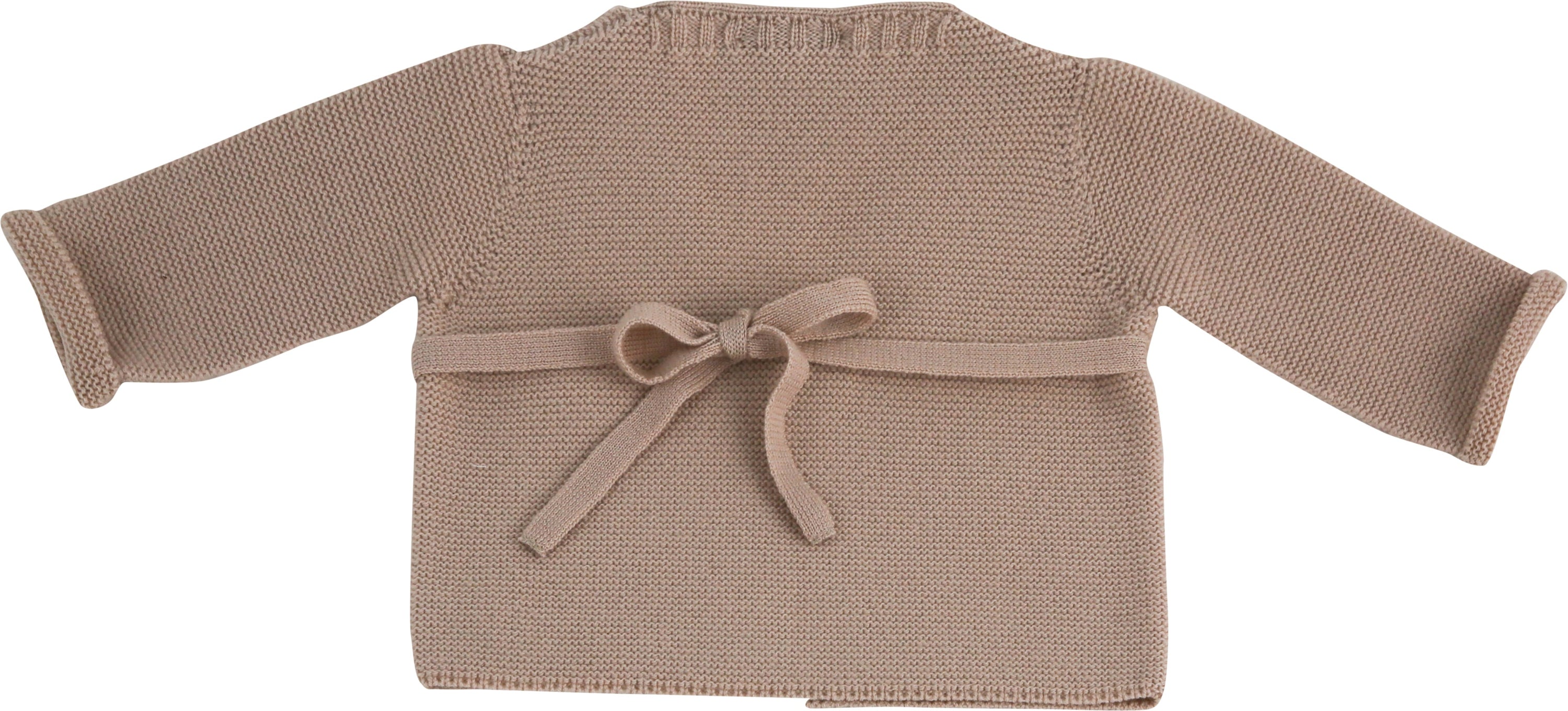 Little Royals Baby the Tie-Front Sweater - Beige