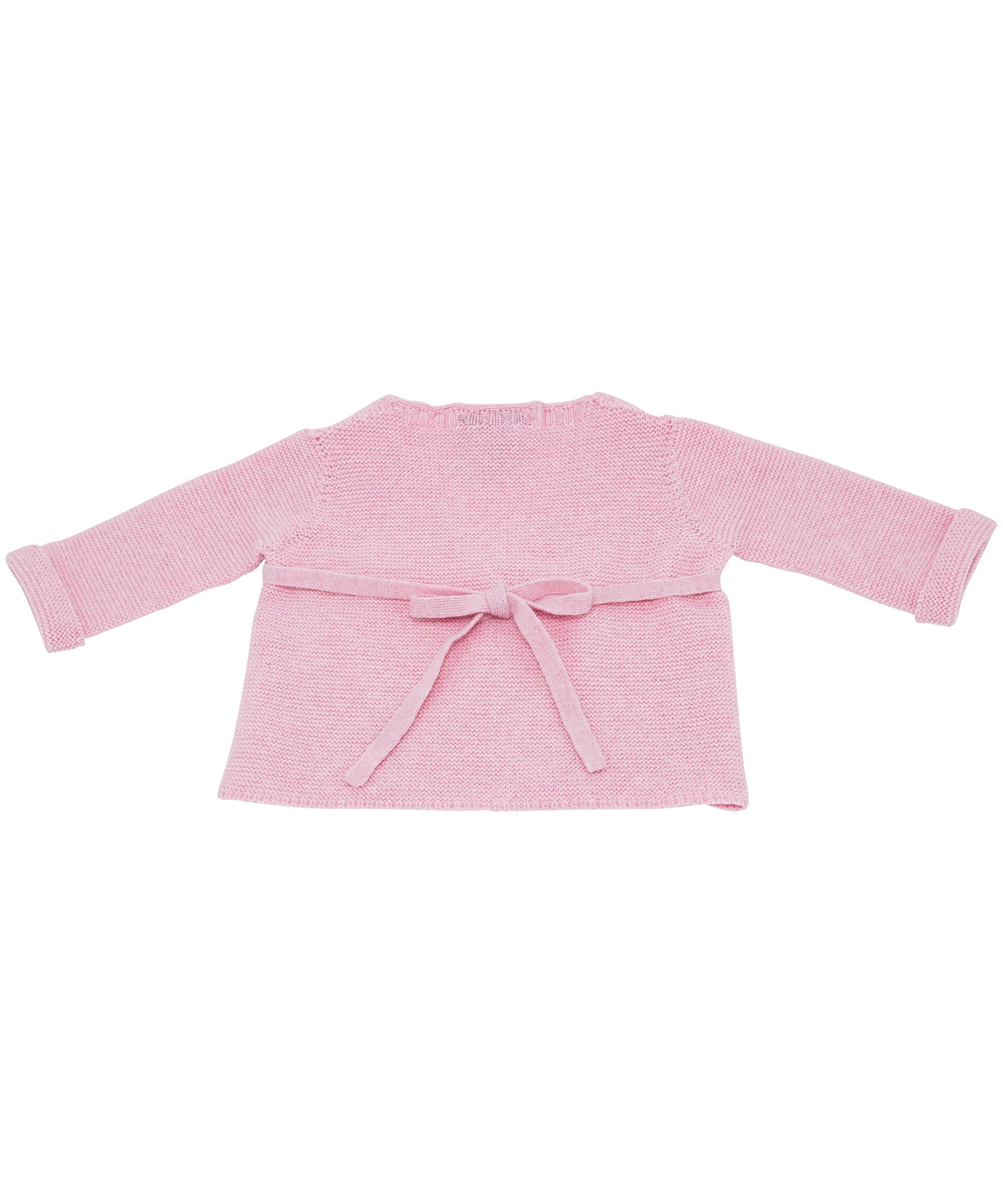 Little Royals Baby the Tie-Front Sweater - Pink