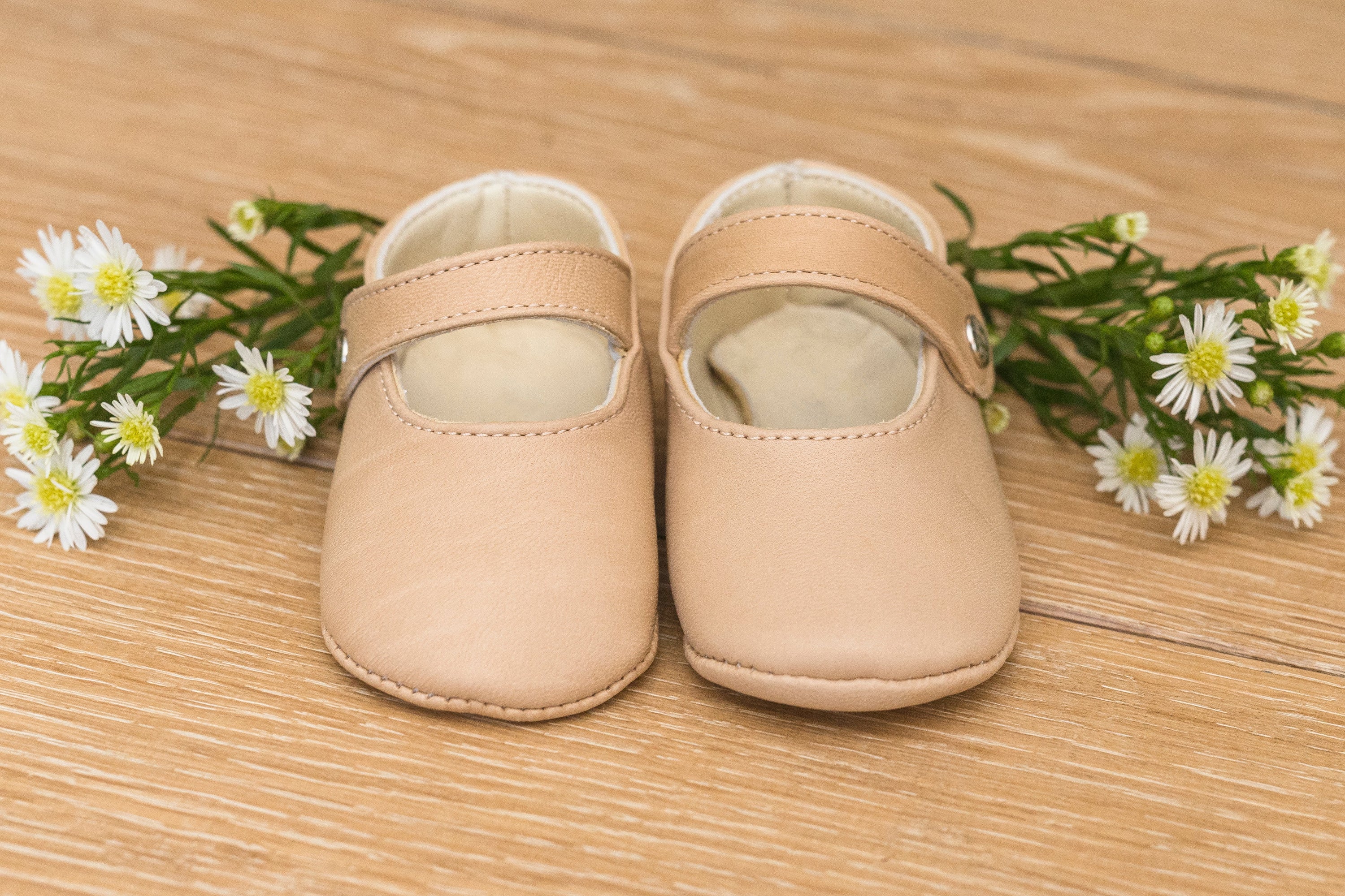 Little Royals Leather Booties Matilde - Beige
