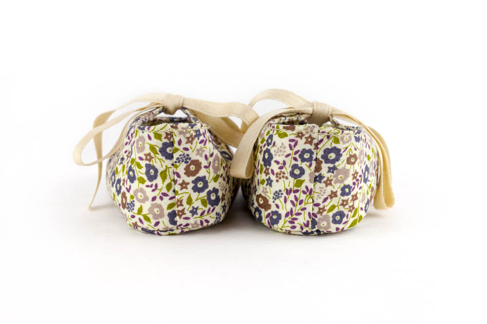 Little Royals Booties - Liberty Bleuet (cornflower)