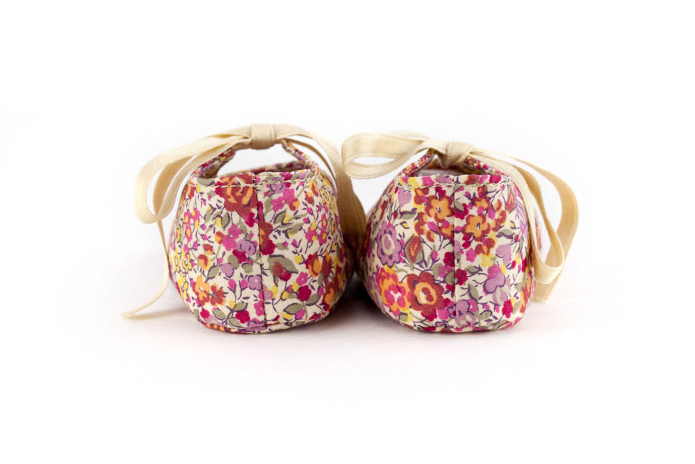 Little Royals Booties - Liberty Coquelicot (poppy)
