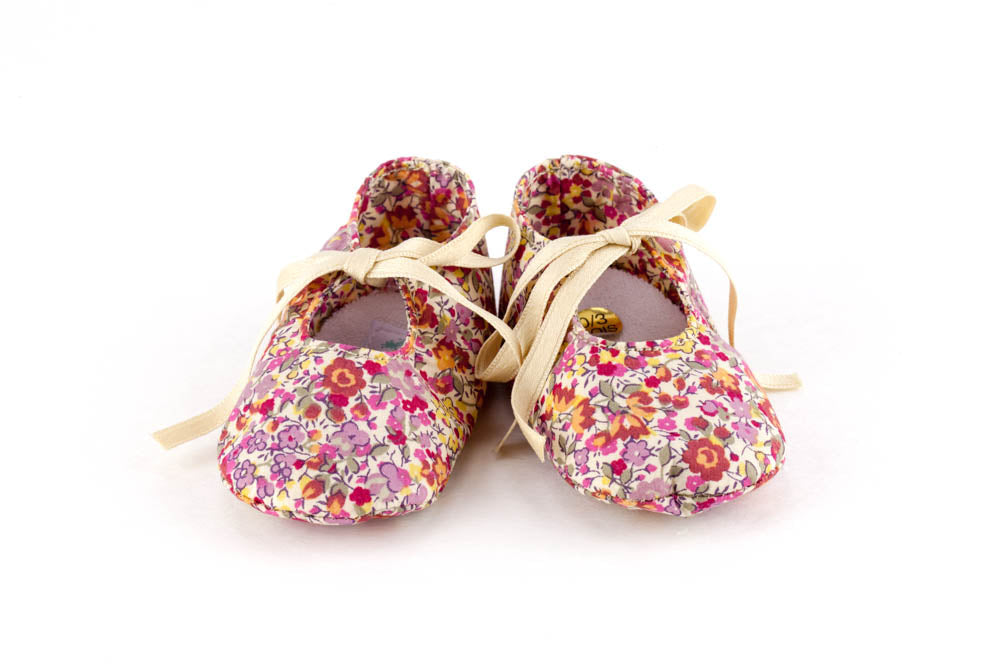 Little Royals Booties - Liberty Coquelicot (poppy)