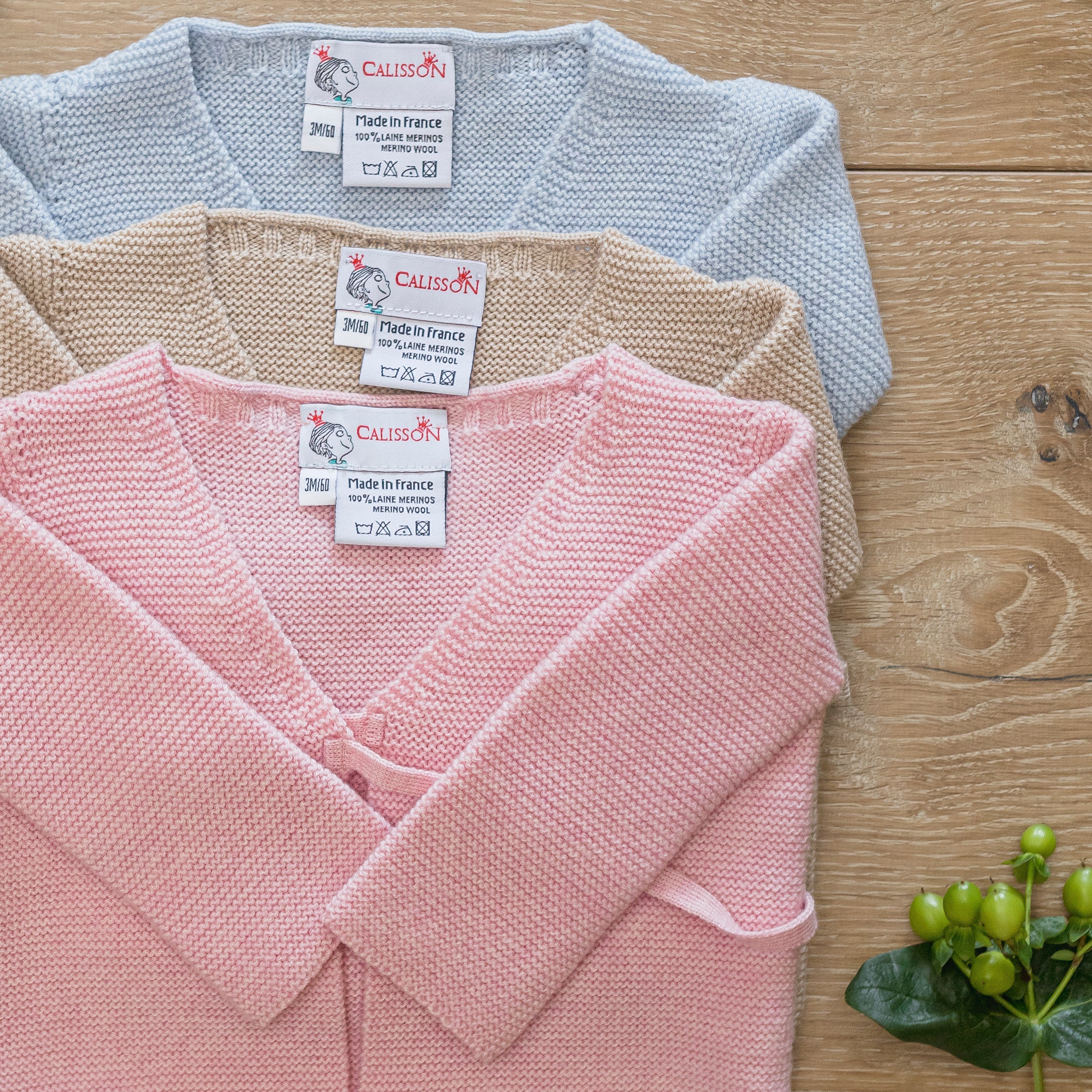 Little Royals Baby the Tie-Front Sweater - Beige