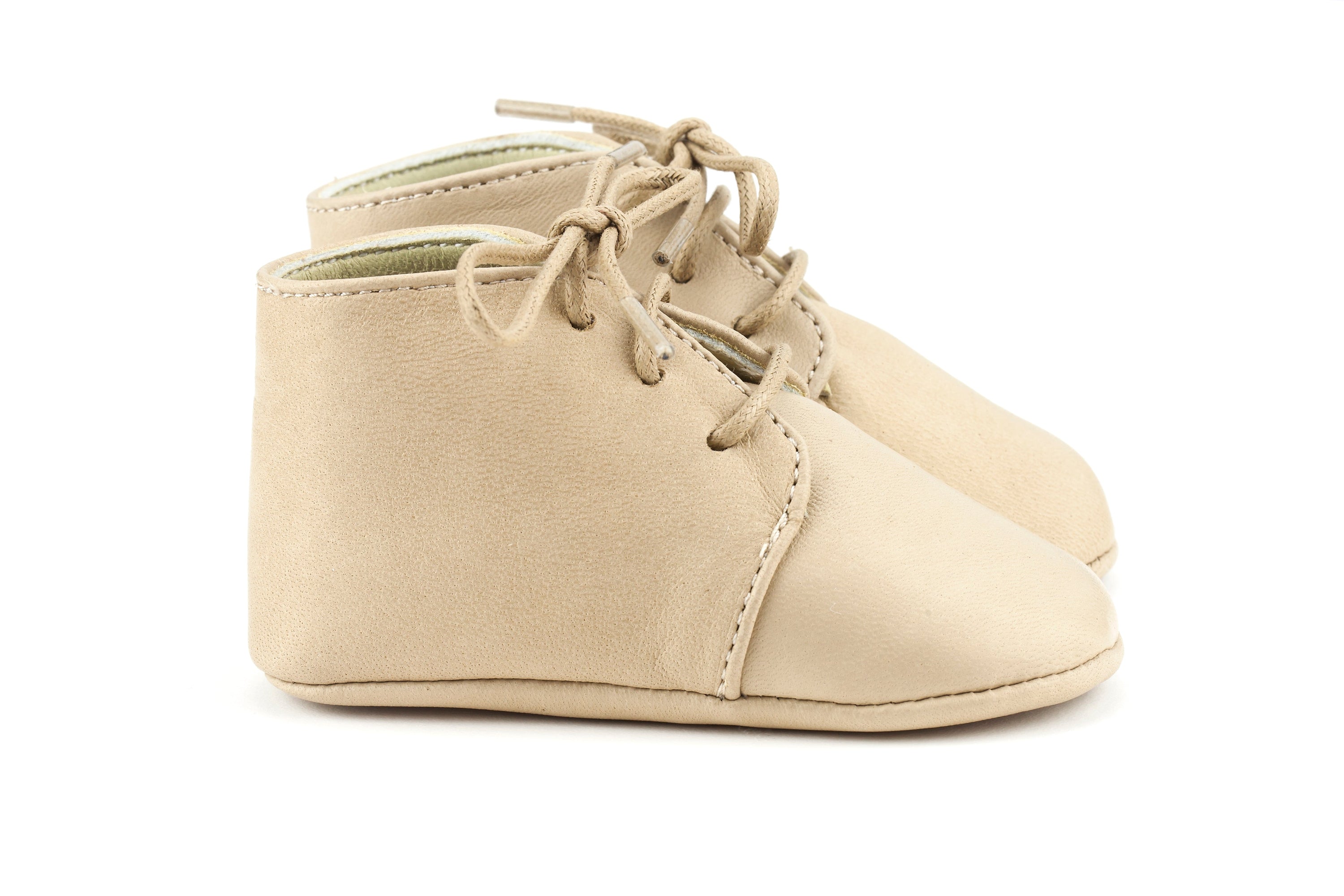 Little Royals Leather Booties Gaby - Beige