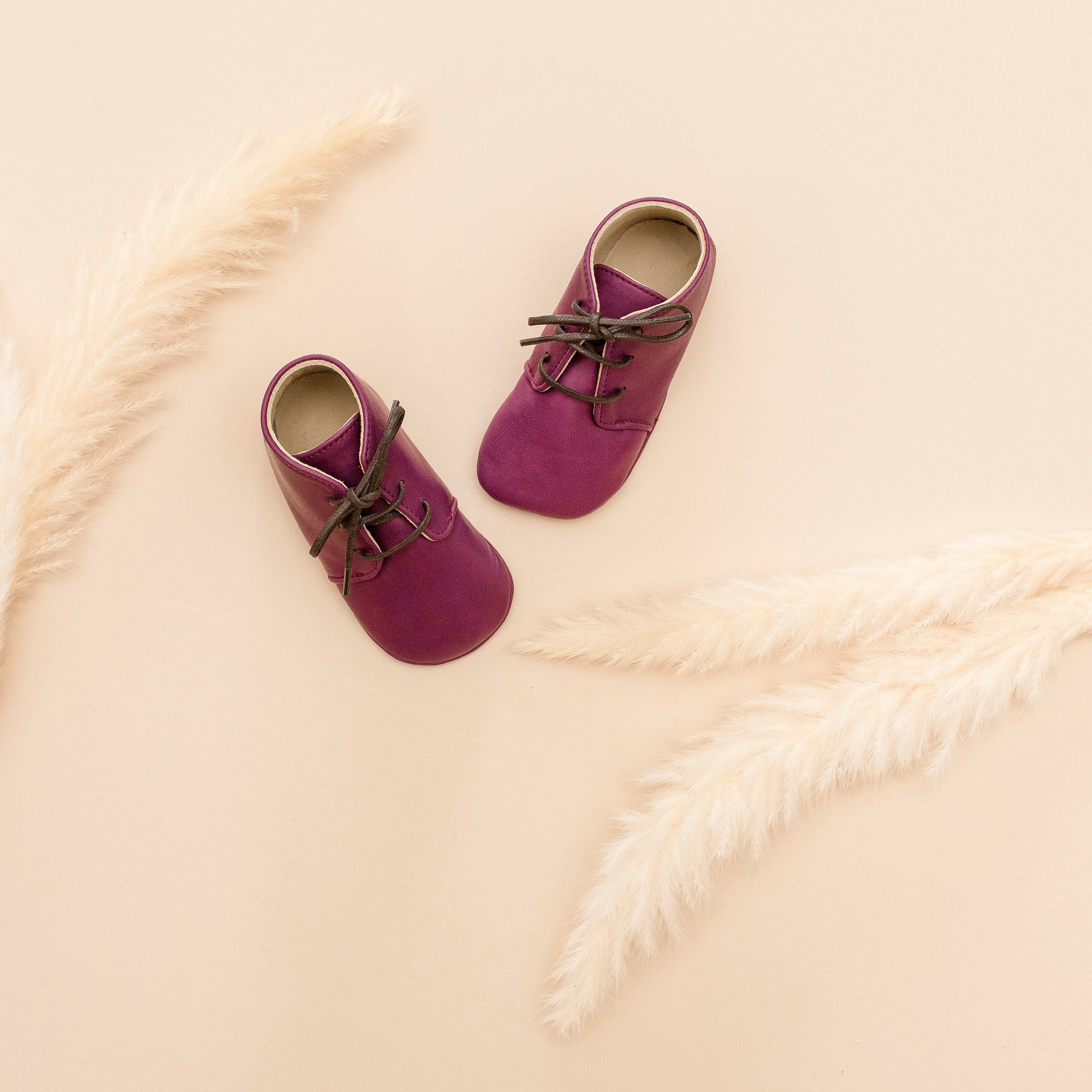 Little Royals Leather booties Gaby - Mauve