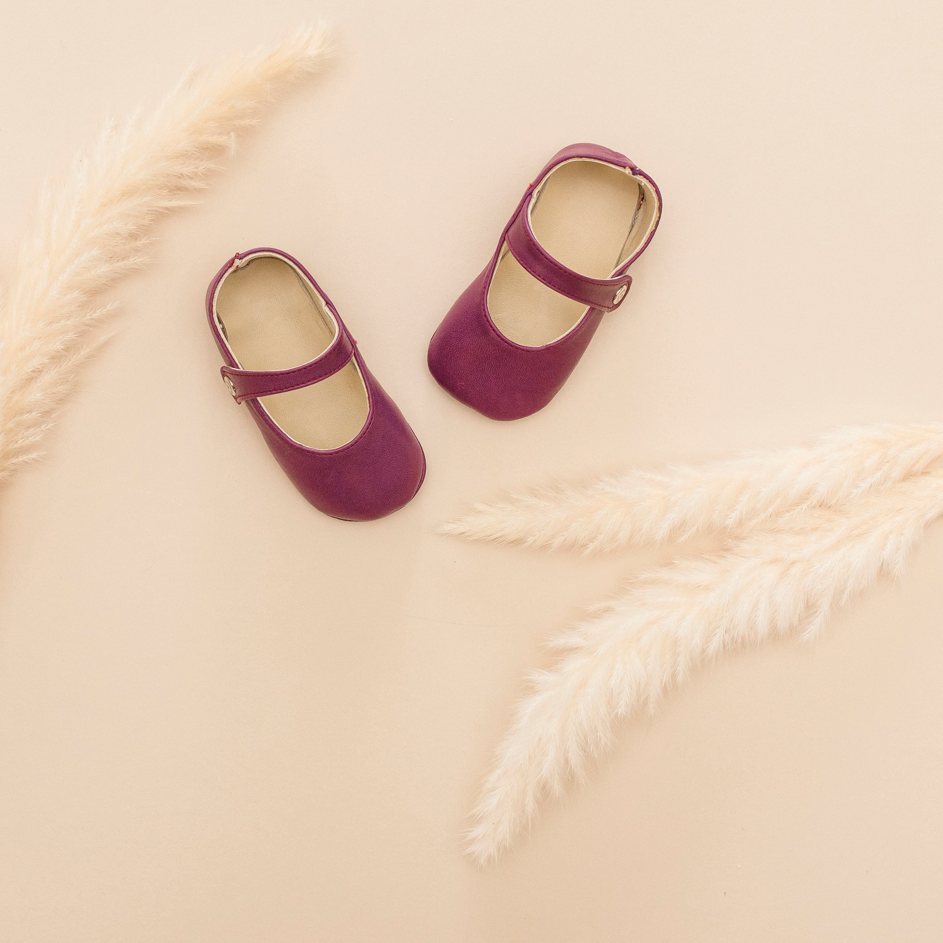 Little Royals Leather Booties Matilde - Mauve